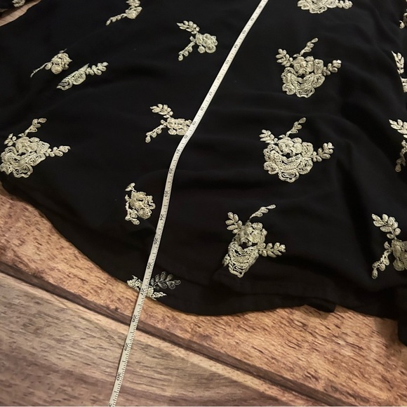 Embroidered Austin Mini Dress in Black Size Small - Picture 5 of 9